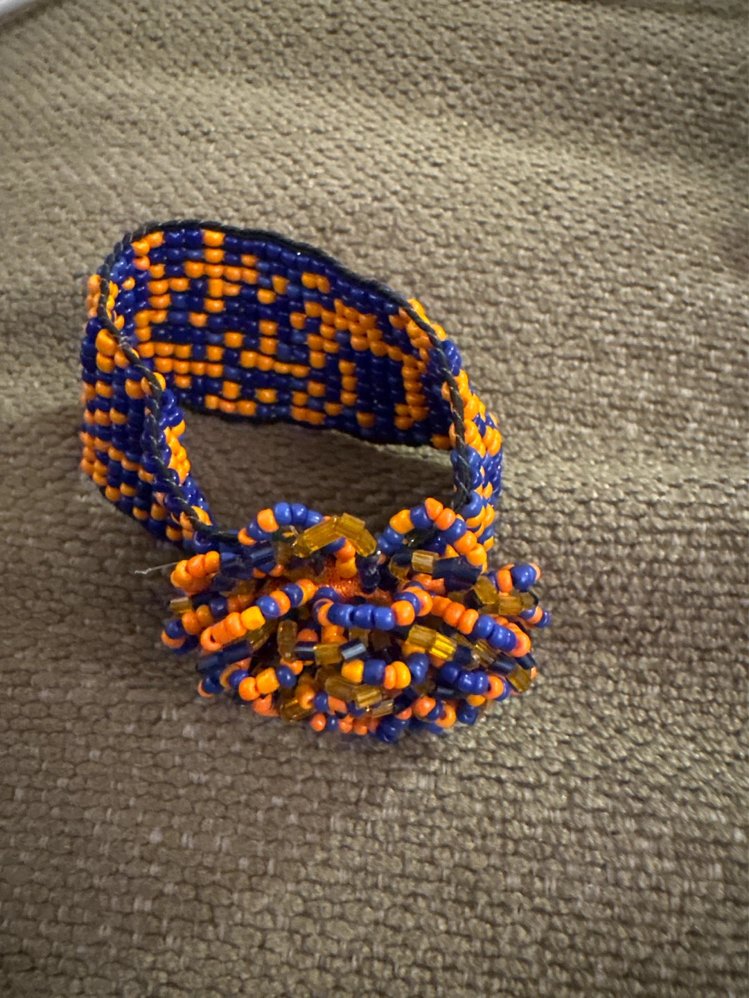 ⚽️Blue and orange Flower Accent bracelet - photo 2