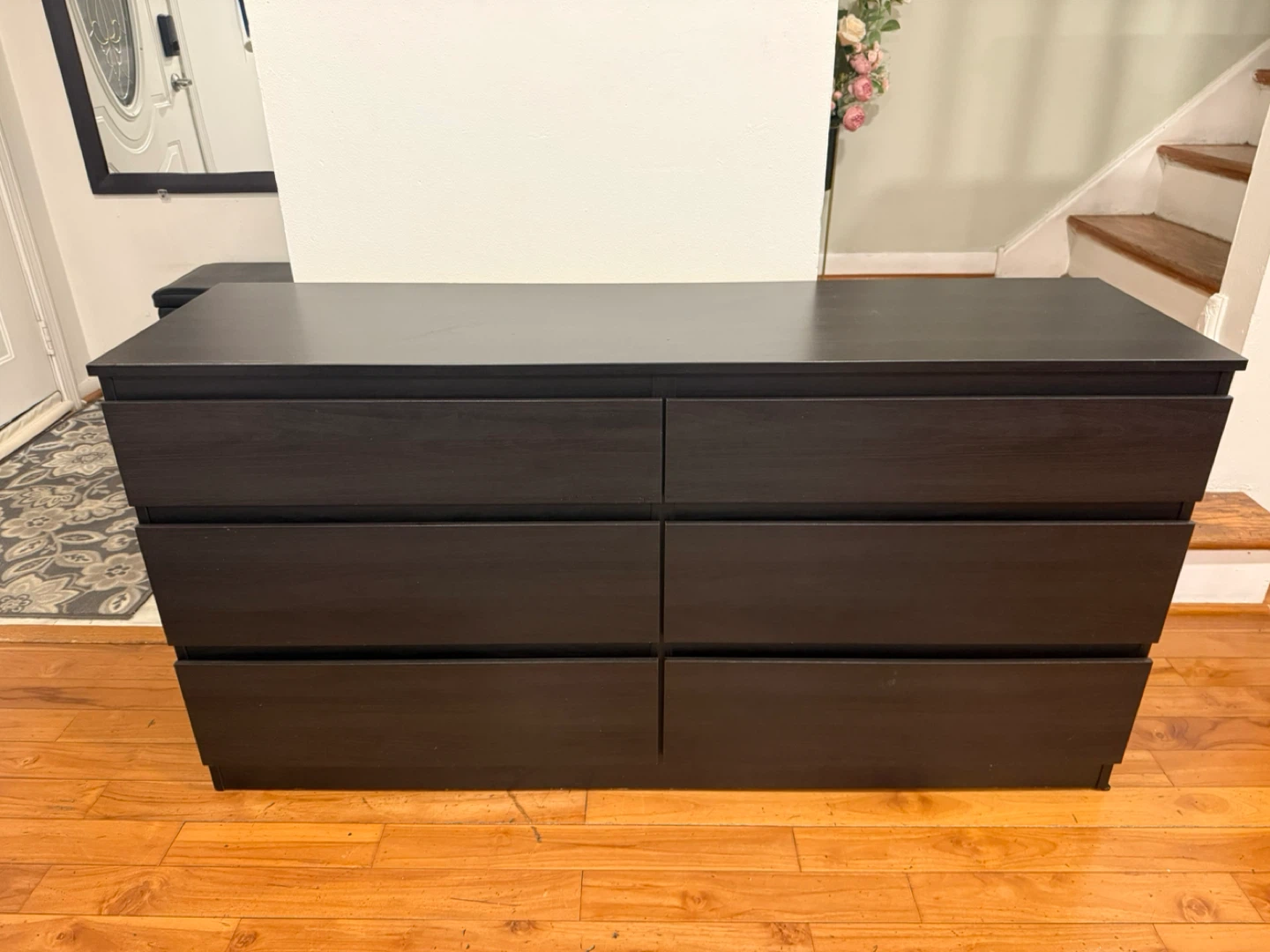 Black ikea drawer Dresser