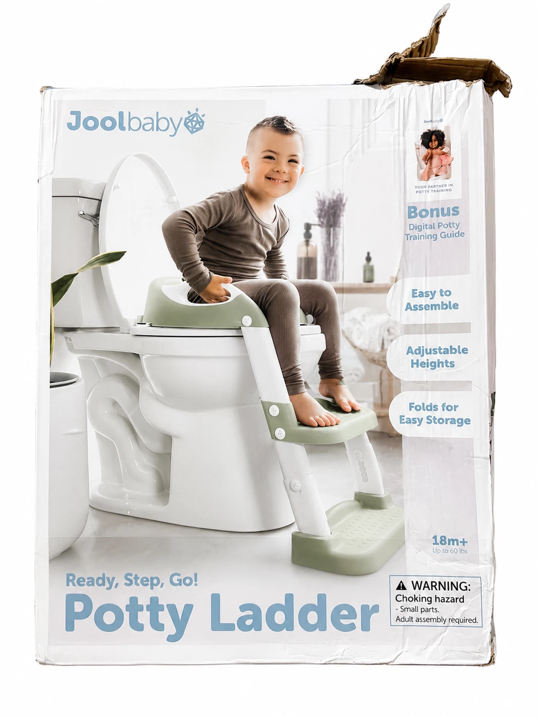 Jool Baby Ready Step Go Potty Training Ladder Seat Sage - photo 2