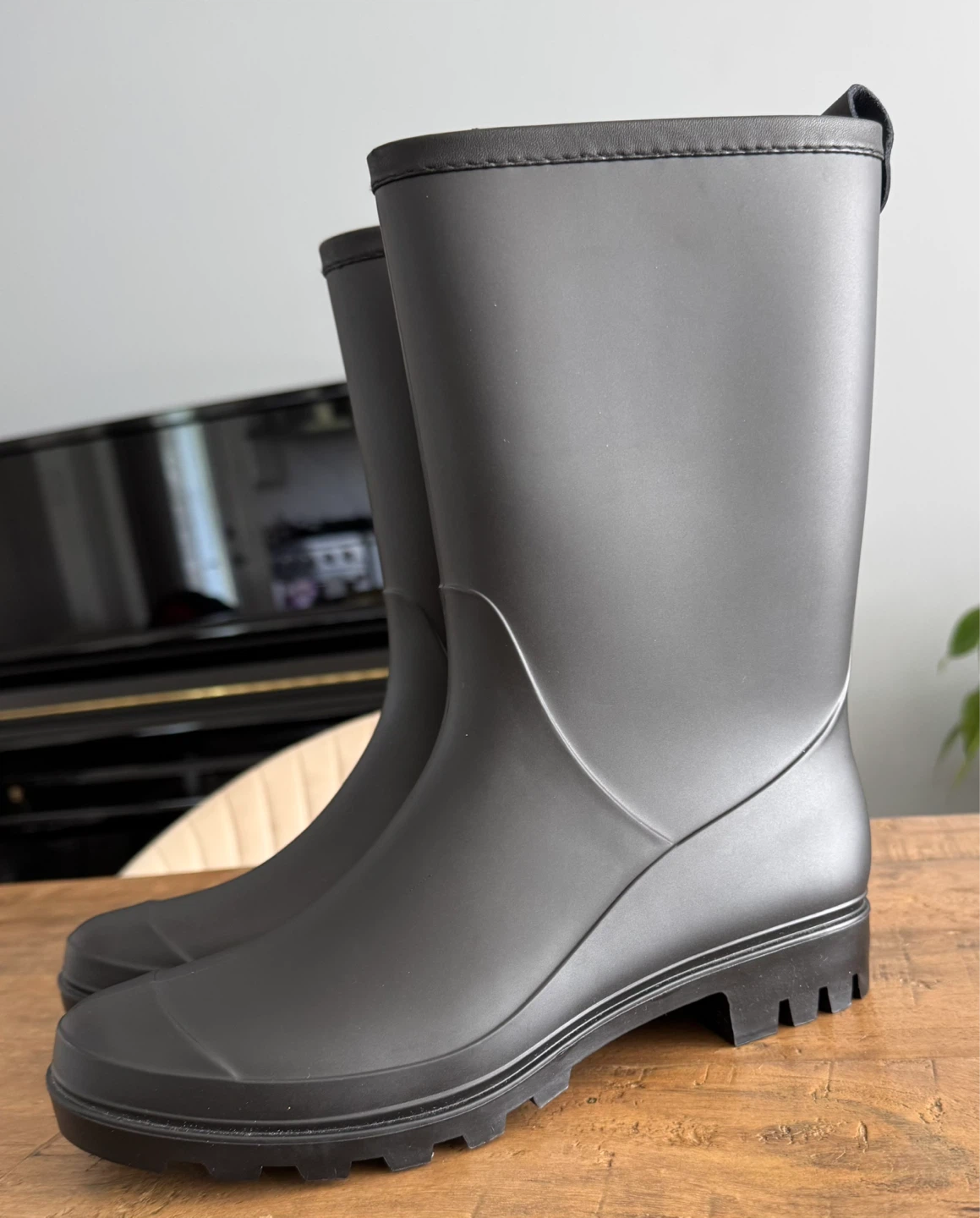 Black Rain Boots