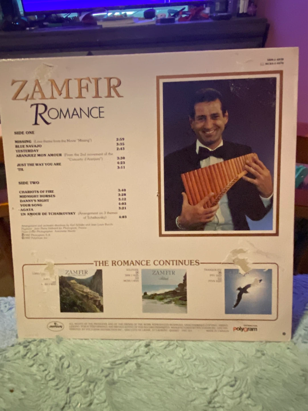Zamfir Romance Vinyl Record - photo 2