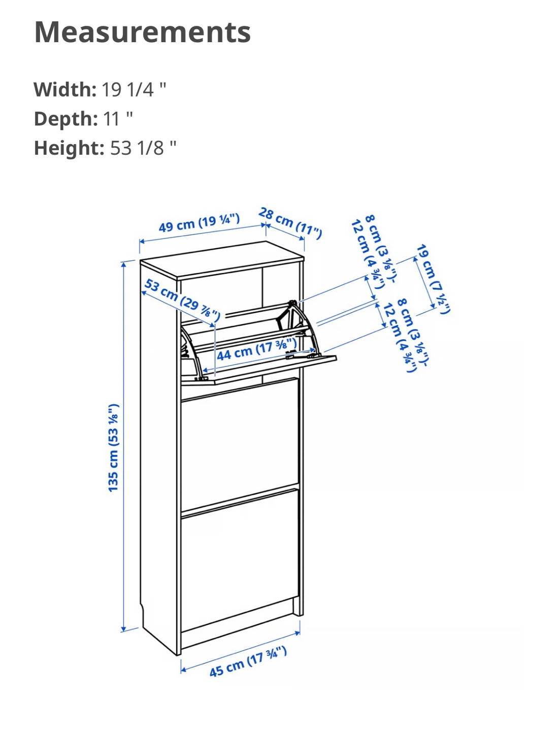 IKEA BISSA shoe cabinet - photo 2