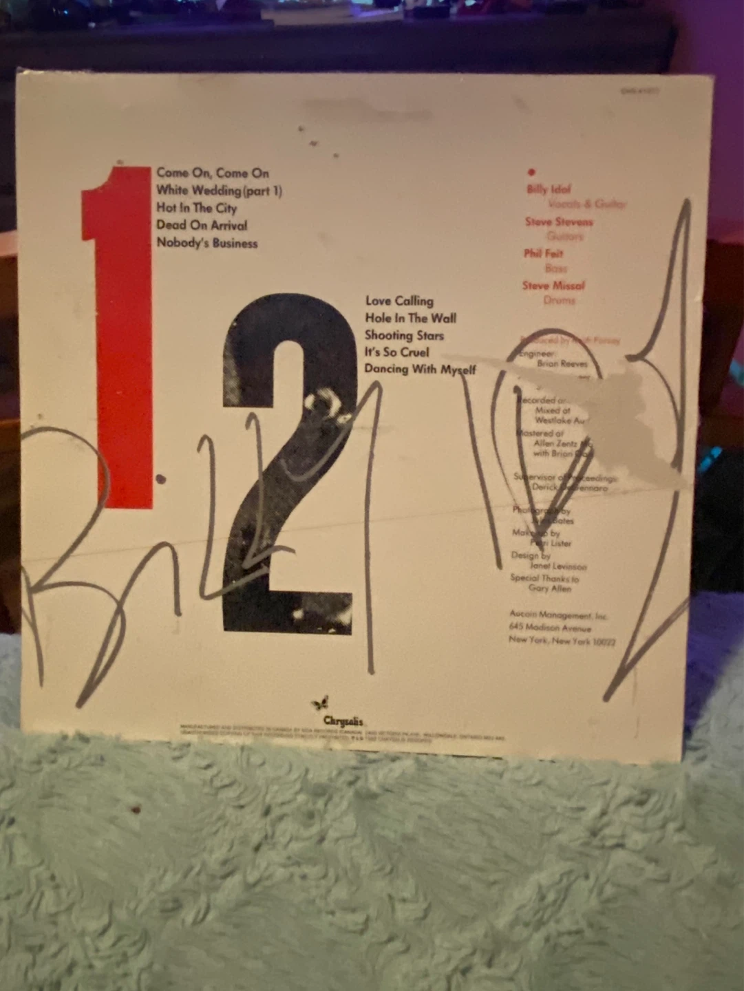 Billy Idol Vinyl Record - photo 2