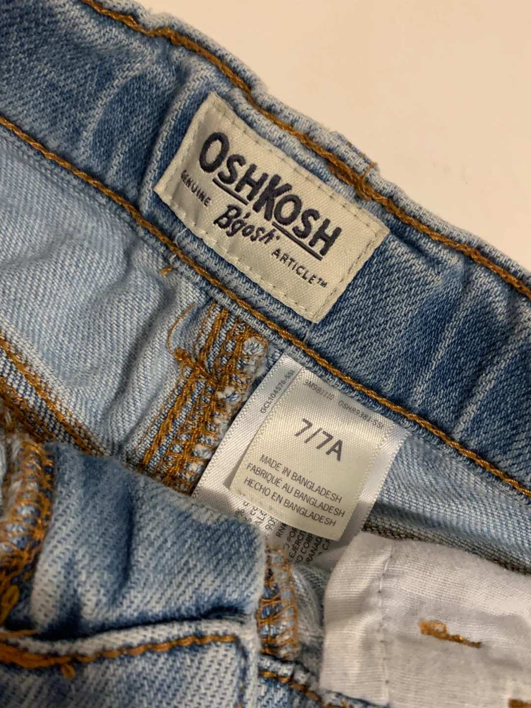OshKosh B'gosh Denim Shorts - Size 7/7A ⚽ - photo 3