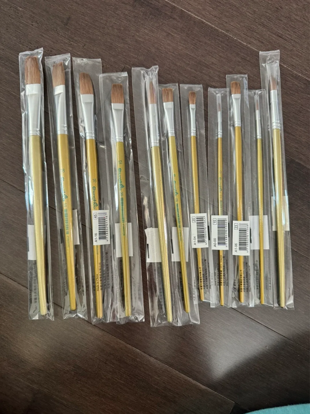 Chung Hua Art Paint Brushes (Set of 9) ⚽