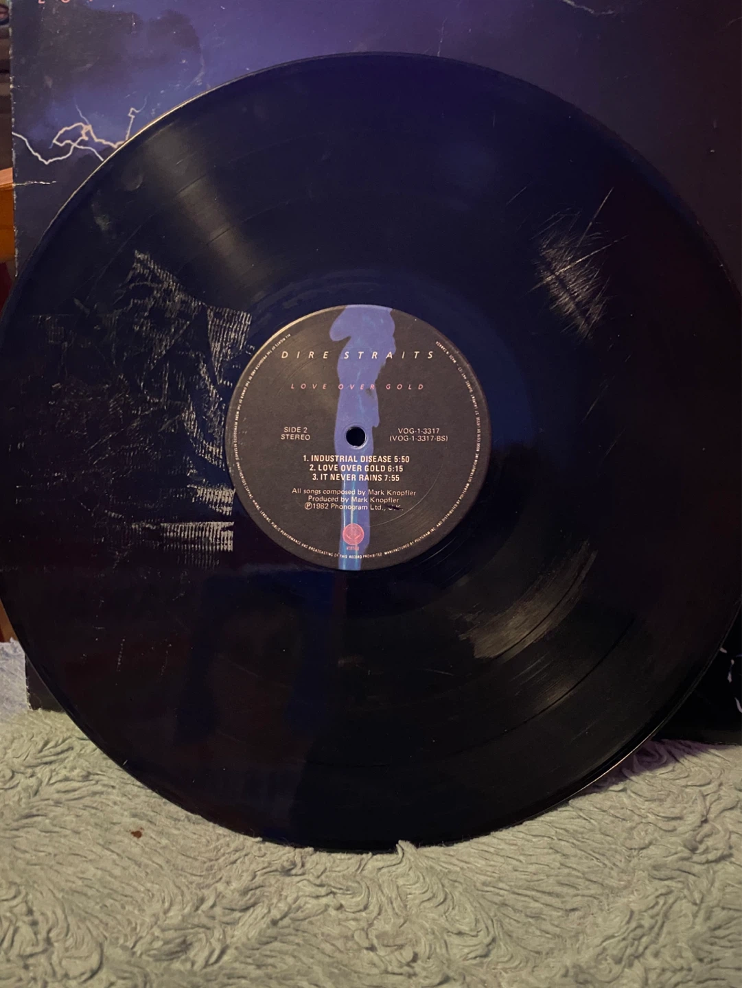 Dire Straits Love Over Gold Vinyl Record - photo 4
