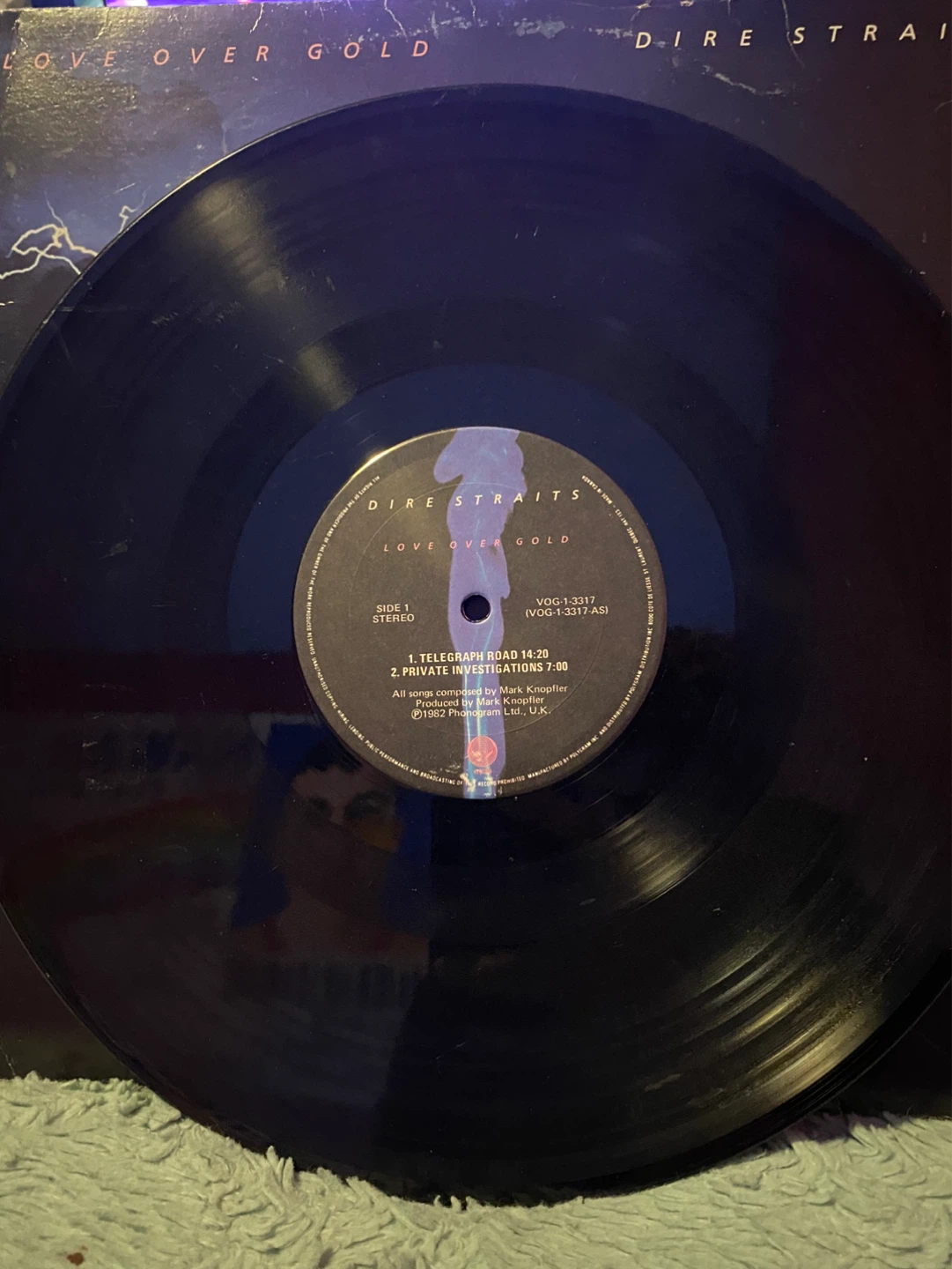 Dire Straits Love Over Gold Vinyl Record - photo 3