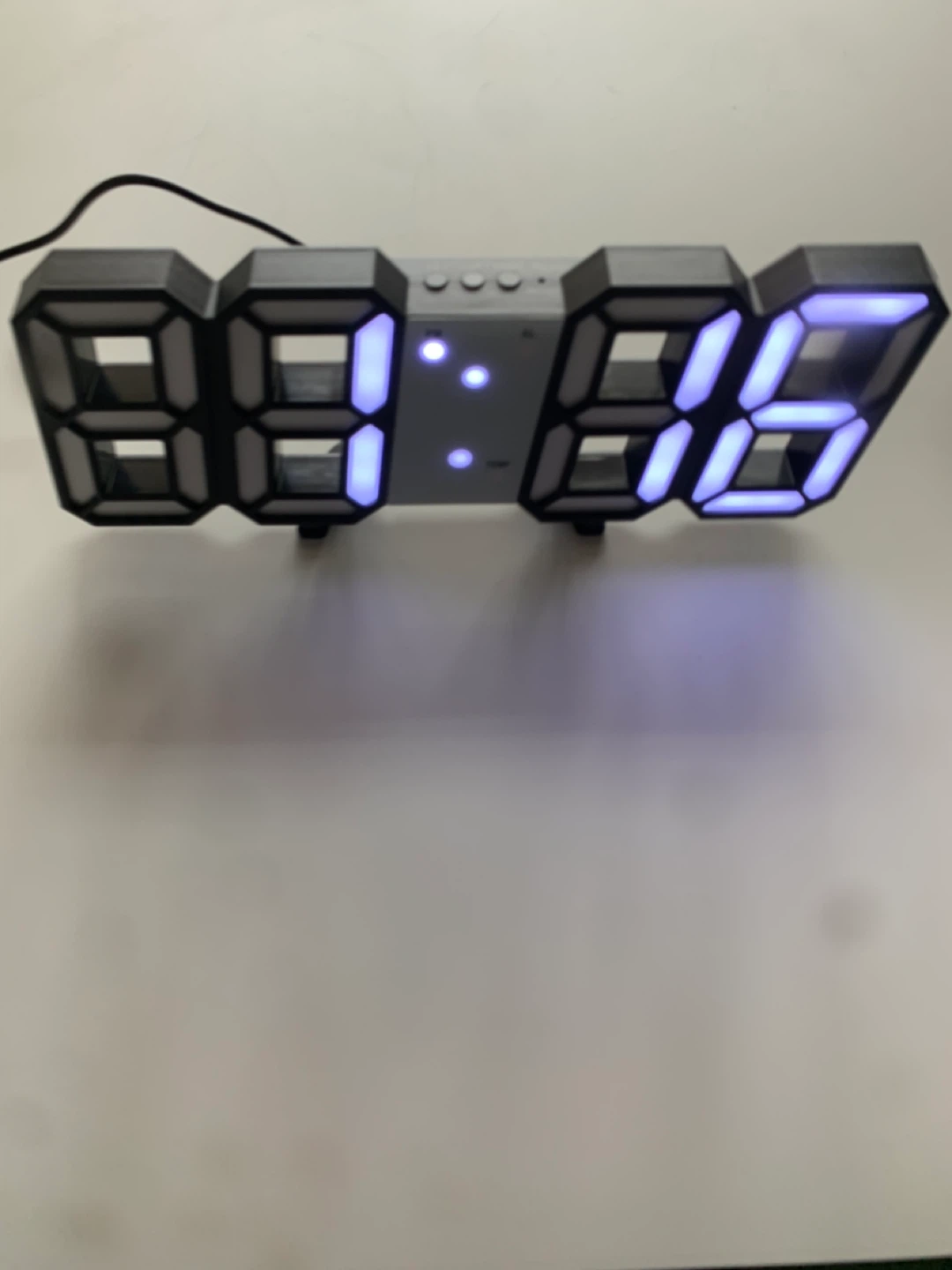 3D LED Digital Alarm Wall Clock Date