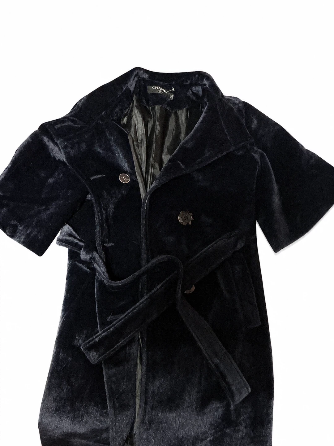Chanel Velvet Belted Coat