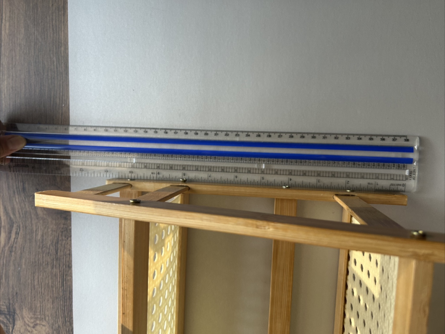 Bamboo 2-Tier Shelf with Woven Seats - photo 3