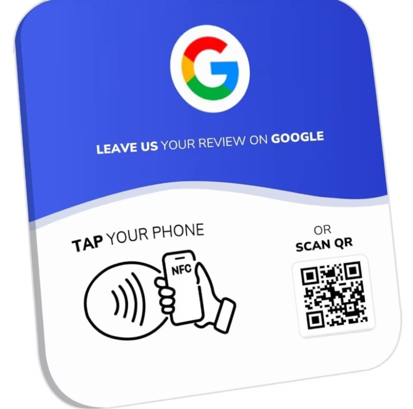 Google Review NFC/QR Card