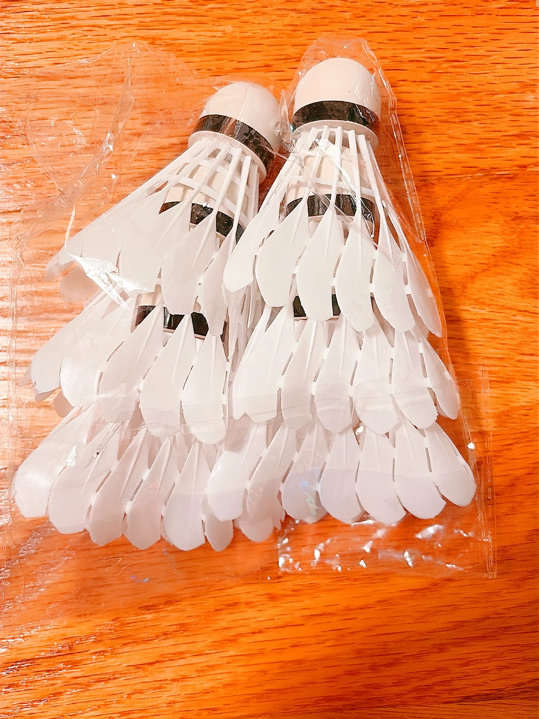 6pcs White Badminton Shuttlecocks