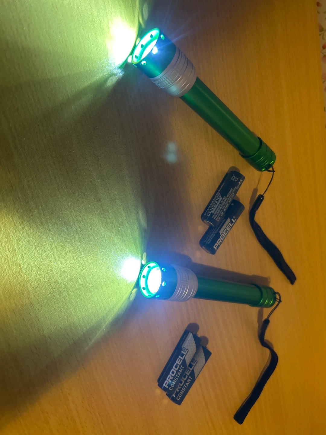 Green Aluminum Flashlights with Procell Batteries (2) - photo 2