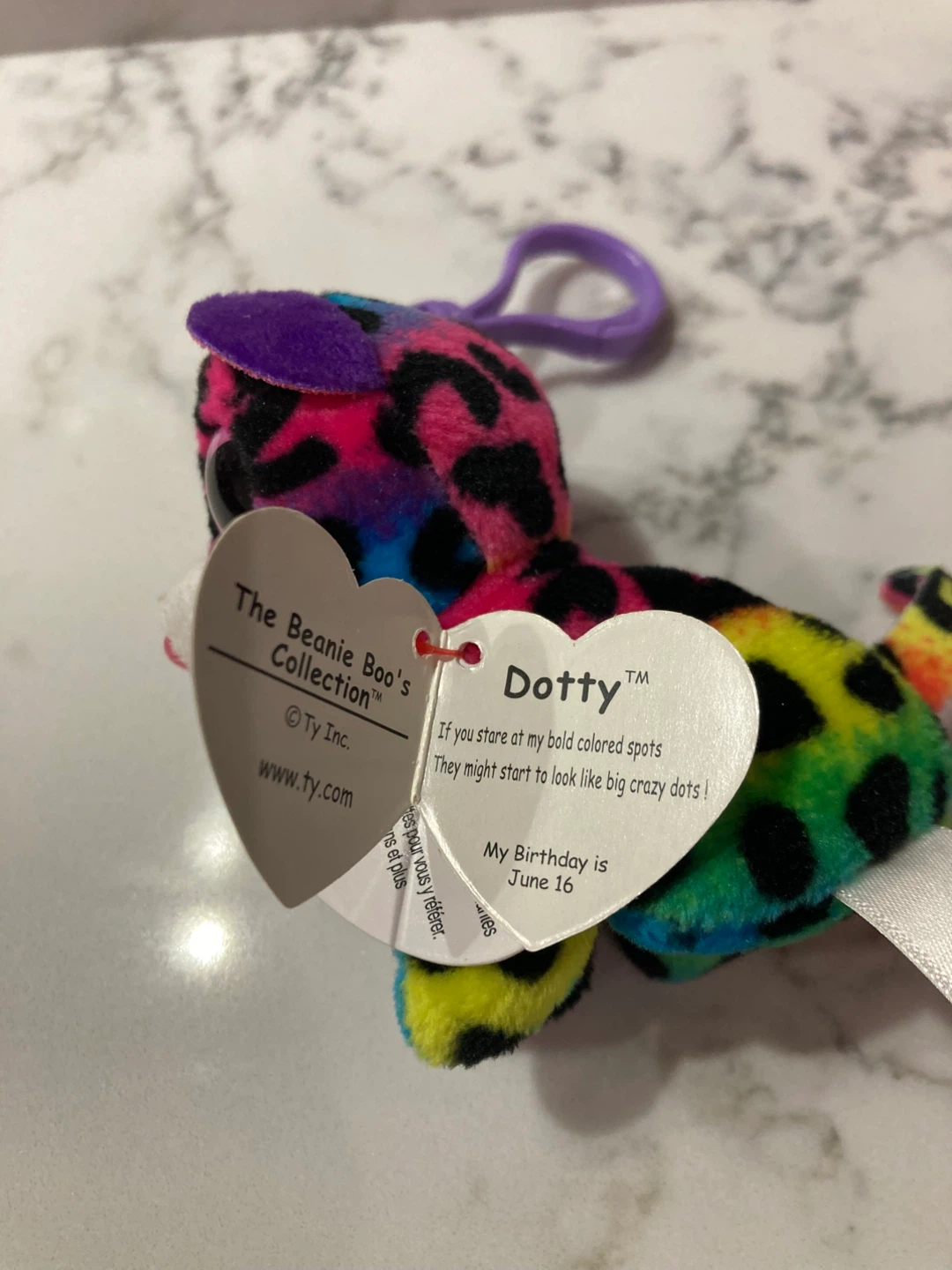 ⚽️Ty Beanie Boo's Dotty Keychain - photo 2
