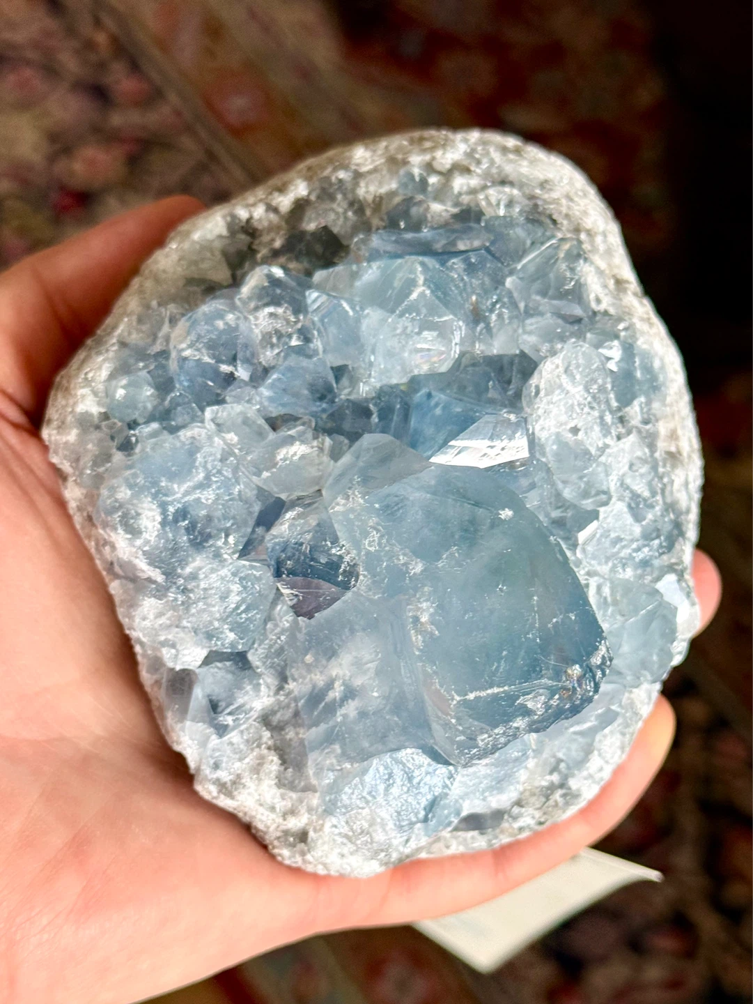 Raw Celestine/Celestite Crystal Cluster From Madagascar - photo 5