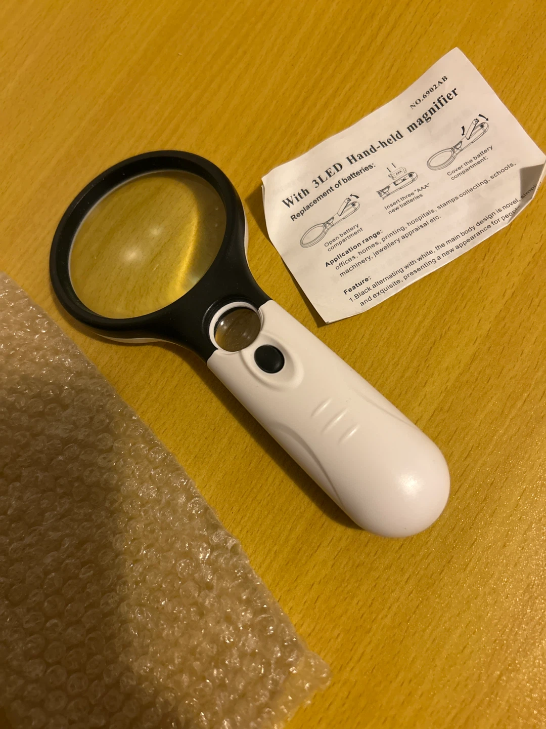 3 LED Hand-held Magnifier