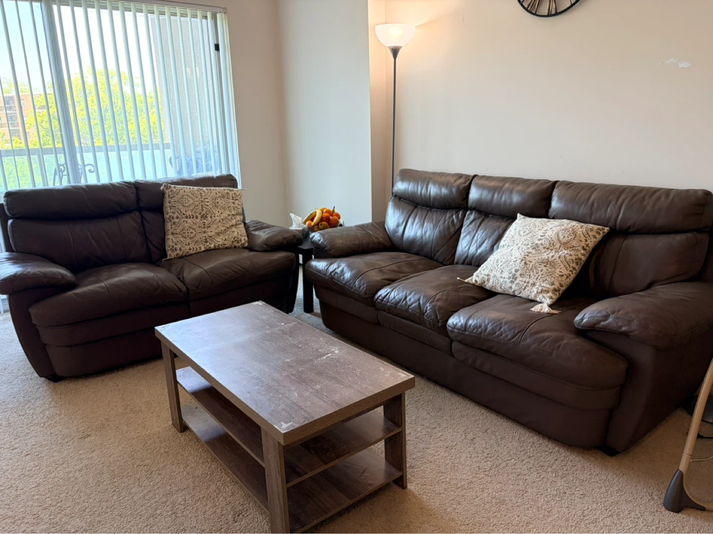 Brown Leather sofas