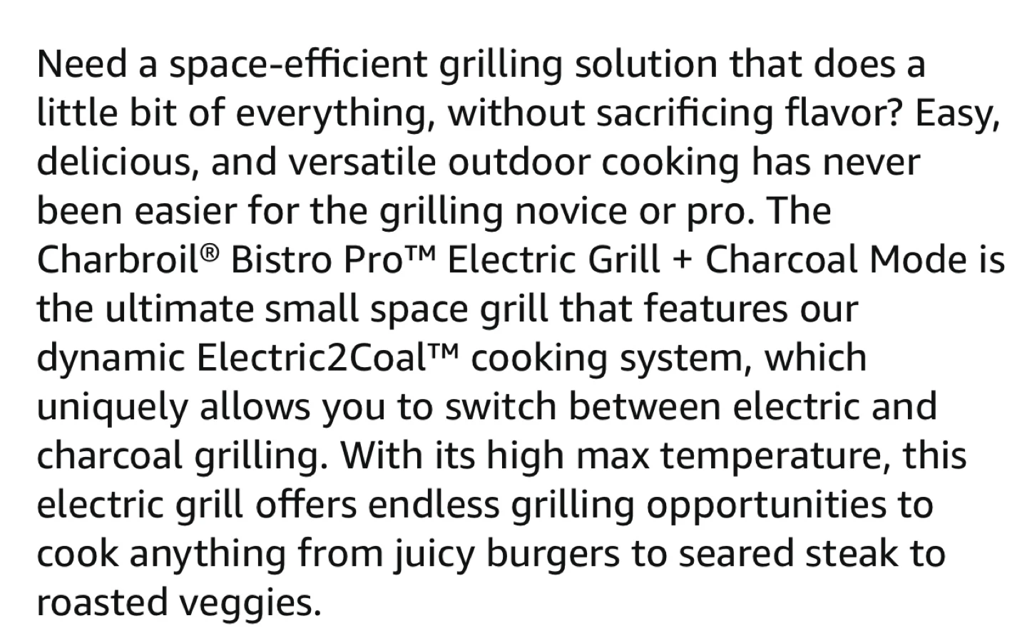 Char-Broil ⚽️Bistro Pro Electric Grill + Charcoal Mode - photo 5