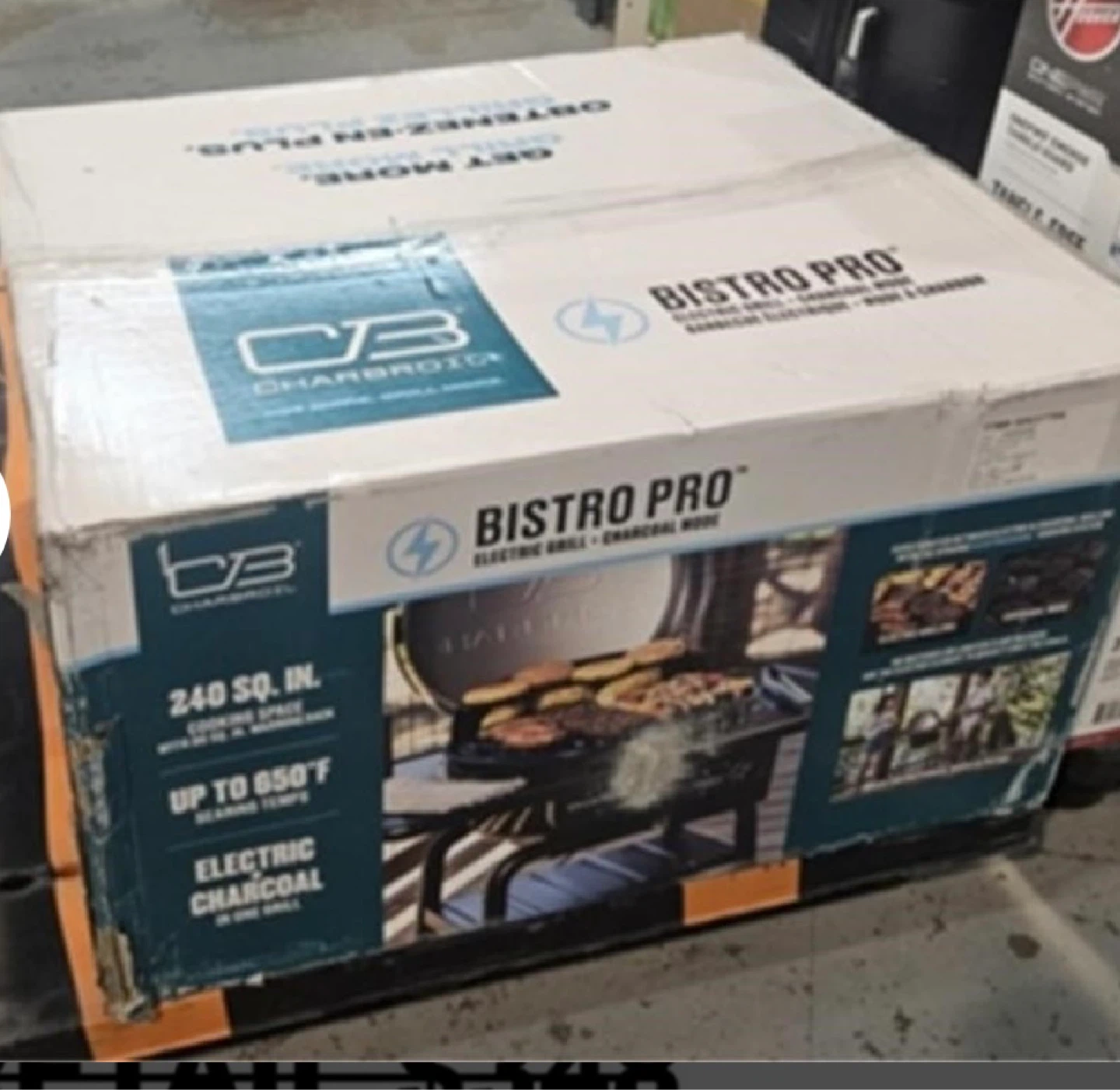 Char-Broil ⚽️Bistro Pro Electric Grill + Charcoal Mode