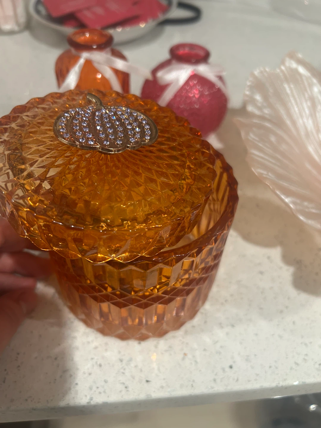Set of 3 Decorative Glass Jars and Dish - photo 5
