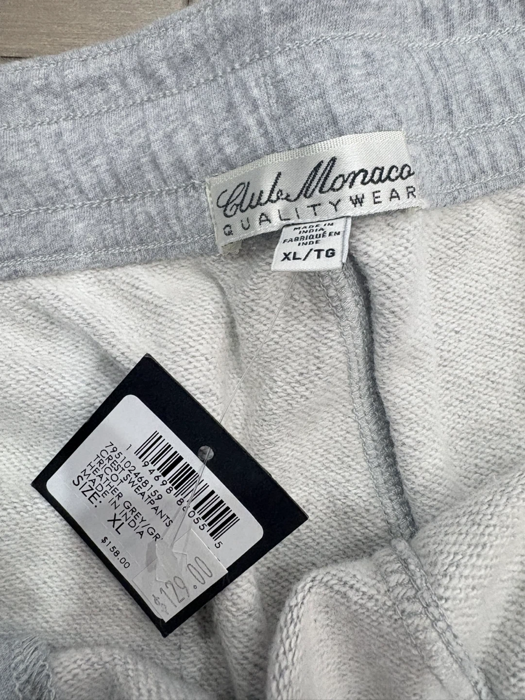 Club Monaco Grey Sweatpants XL/TG - photo 4