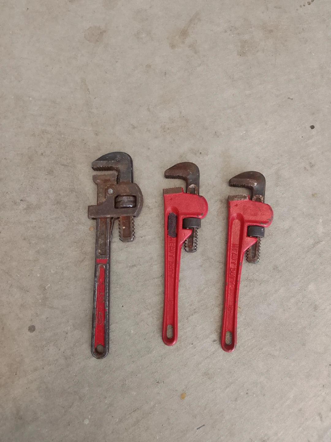 Assorted Pipe Wrenches ⚽️ $15 each