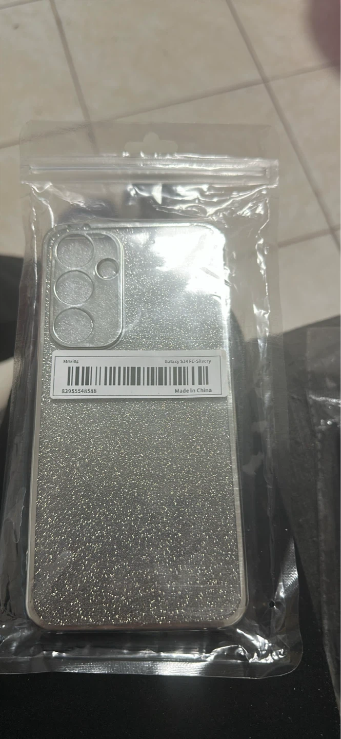 Galaxy S24 FE Case - Silver Glitter