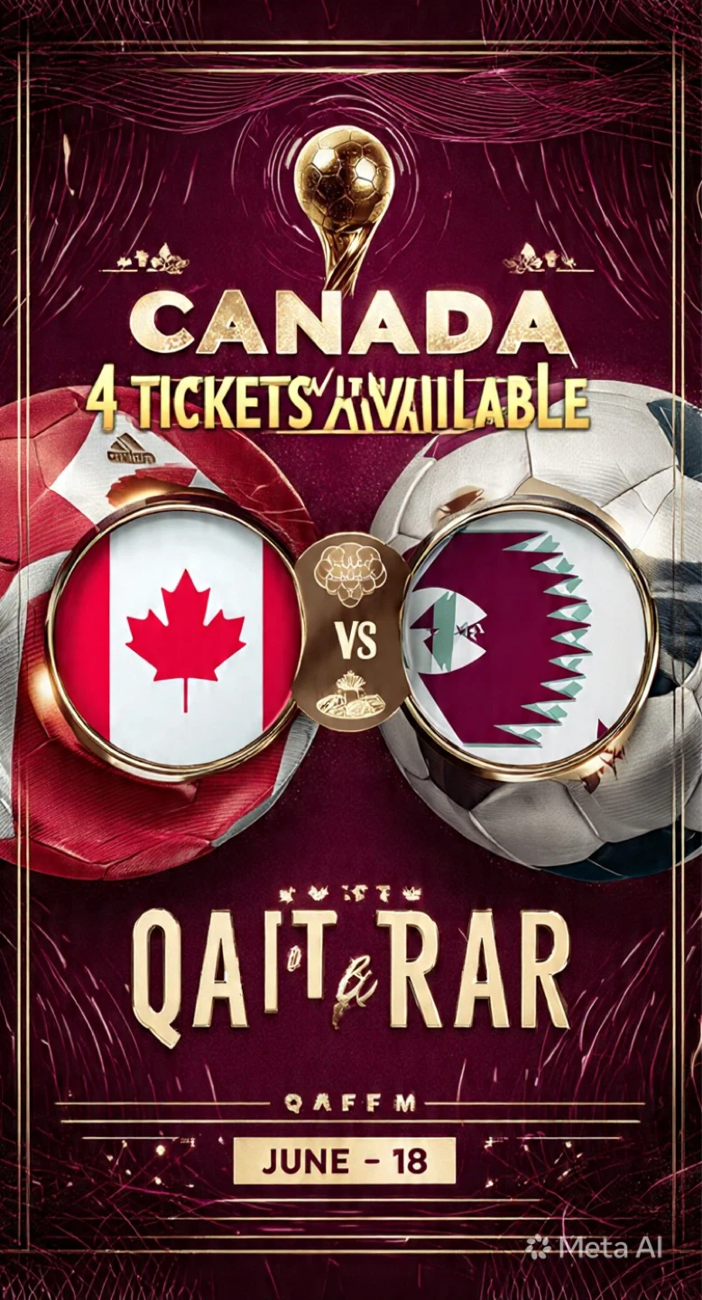 4 Tickets Available: Canada vs. Qatar