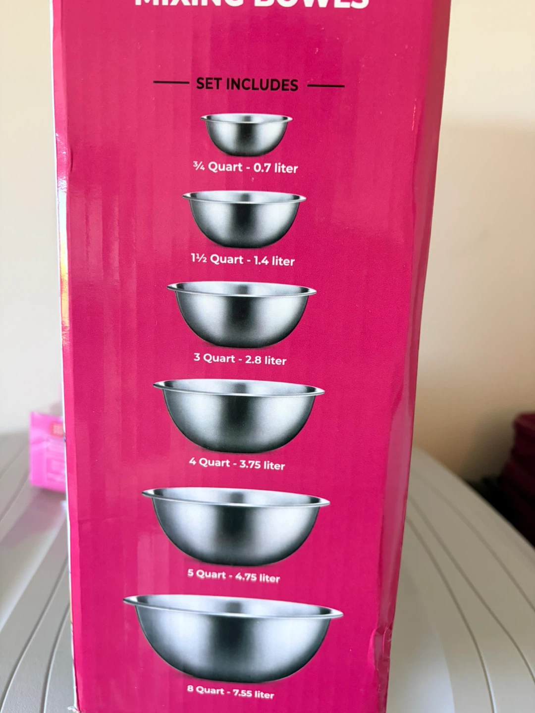 Finedine Stainless Steel Mixing Bowls - 6 Piece Set - photo 3