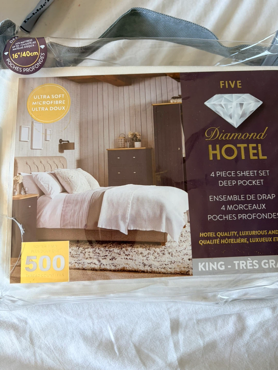 Five Diamond Hotel King 4 Piece Sheet Set
