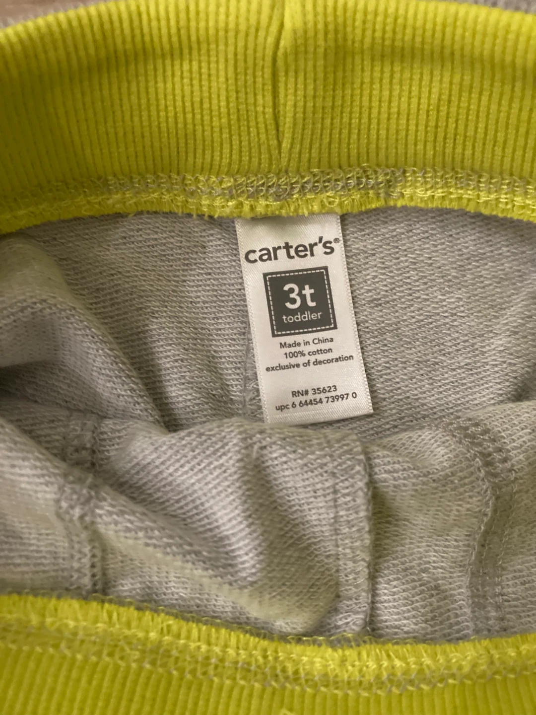 ⚽️Carter's Toddler Grey Shorts Size 3T - photo 2