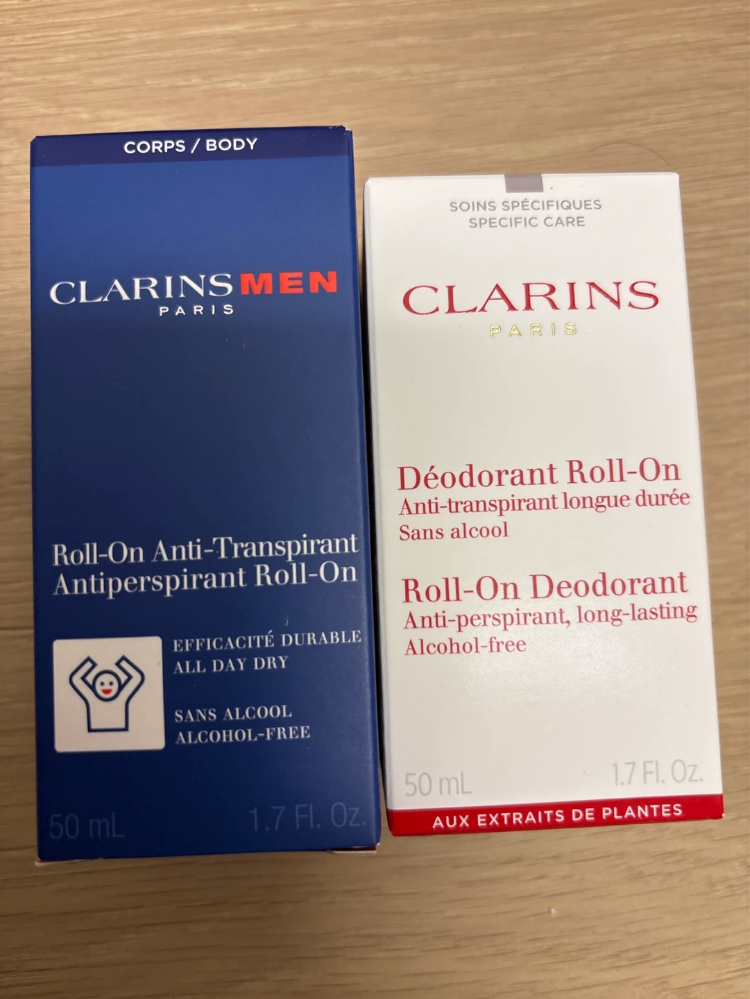 Brand new Clarins Men Anti-Transpirant Roll-On (2x 50mL)