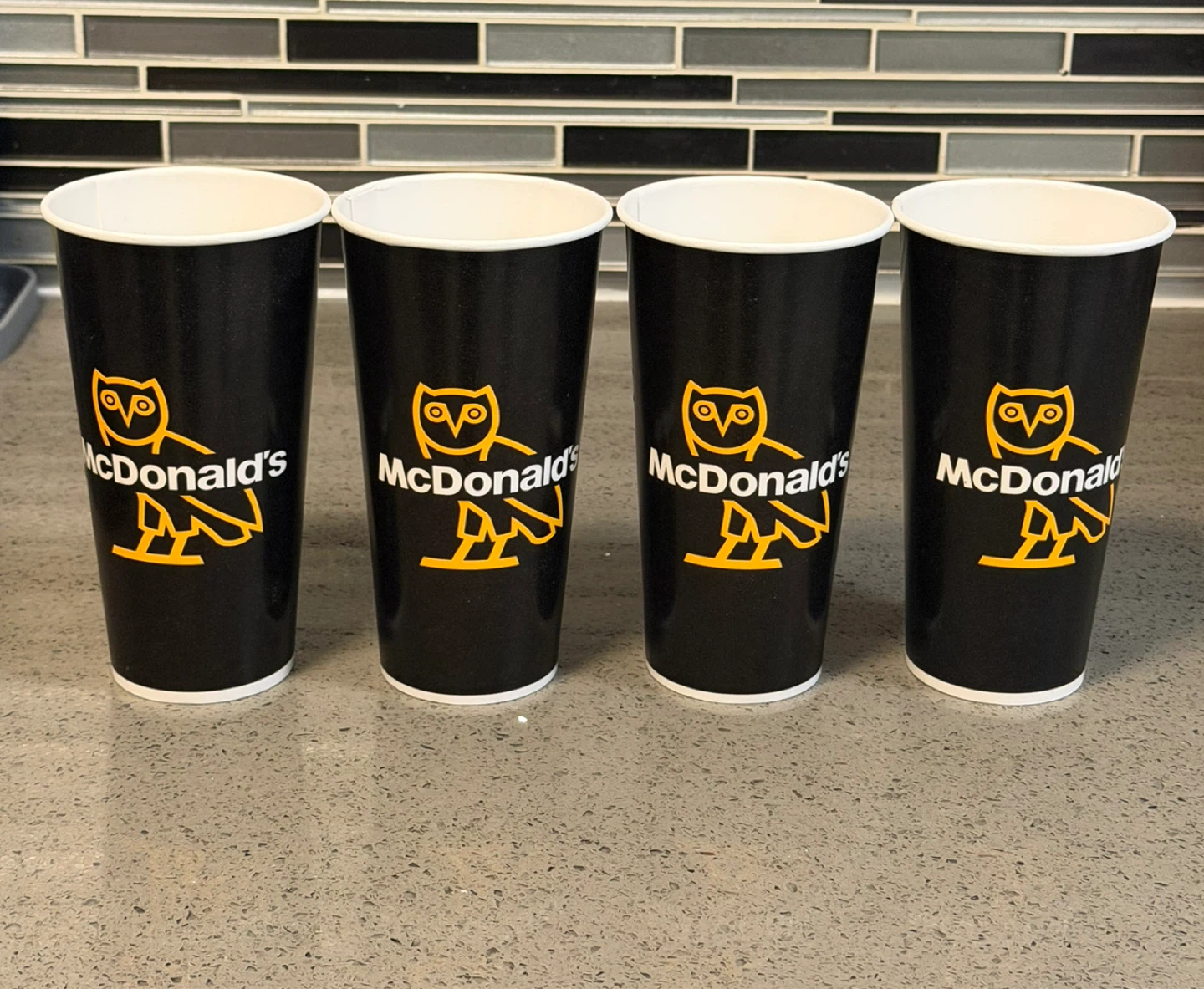 McDonald’s OVO Drake Cups Set of 4