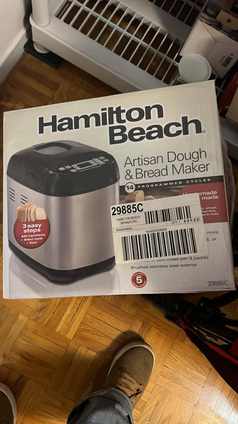 ⚽️ Hamilton Beach Artisan Dough & Bread Maker