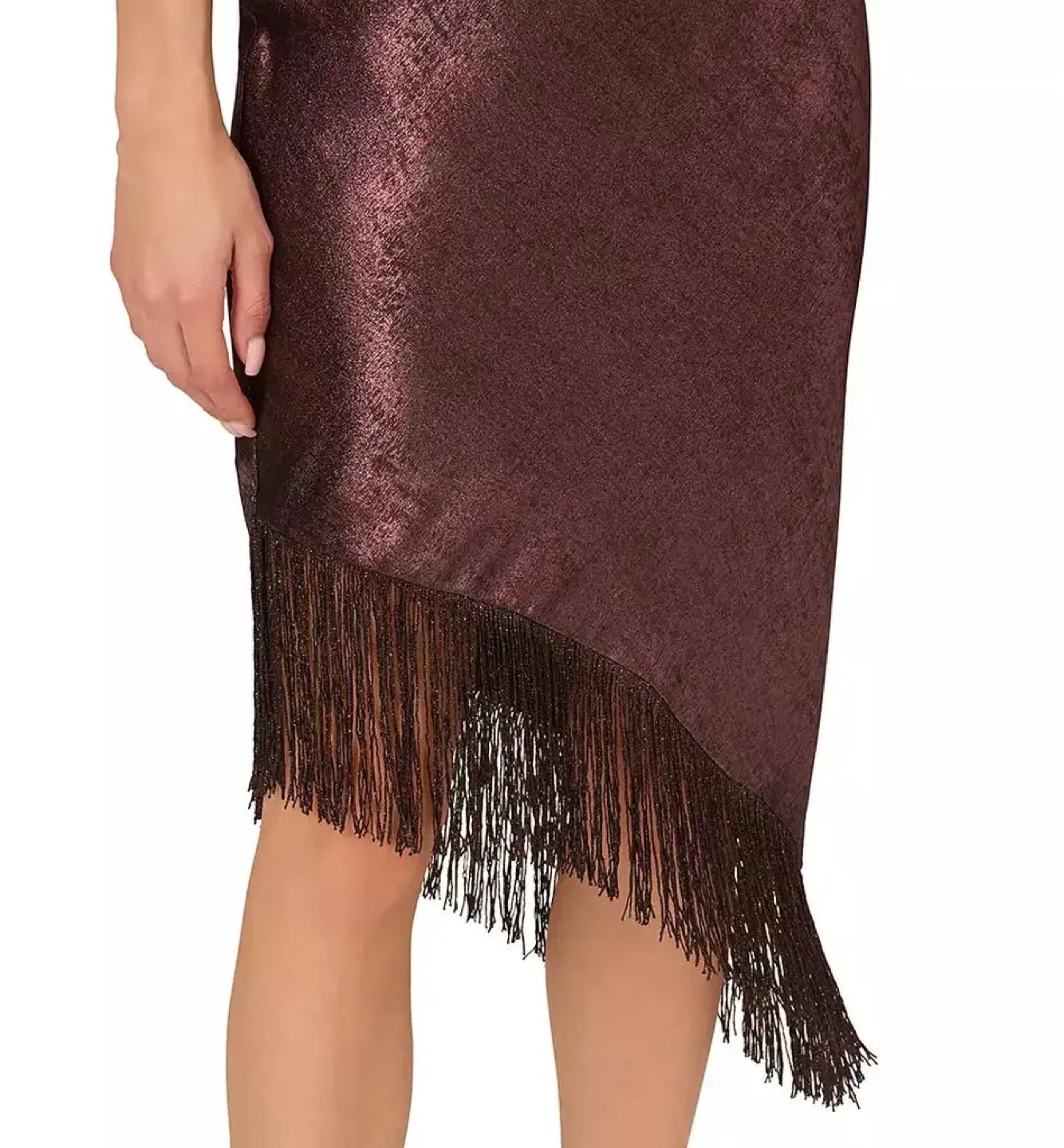 ⚽️ NWT Adrianna Papell Foil Woven Cocktail Dress SIZE 4 - photo 4