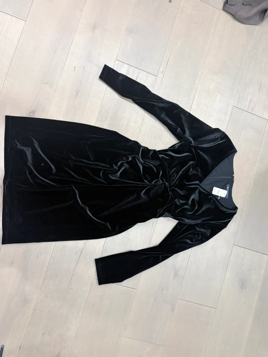 $170 Brooks Brothers Black Velvet Dress