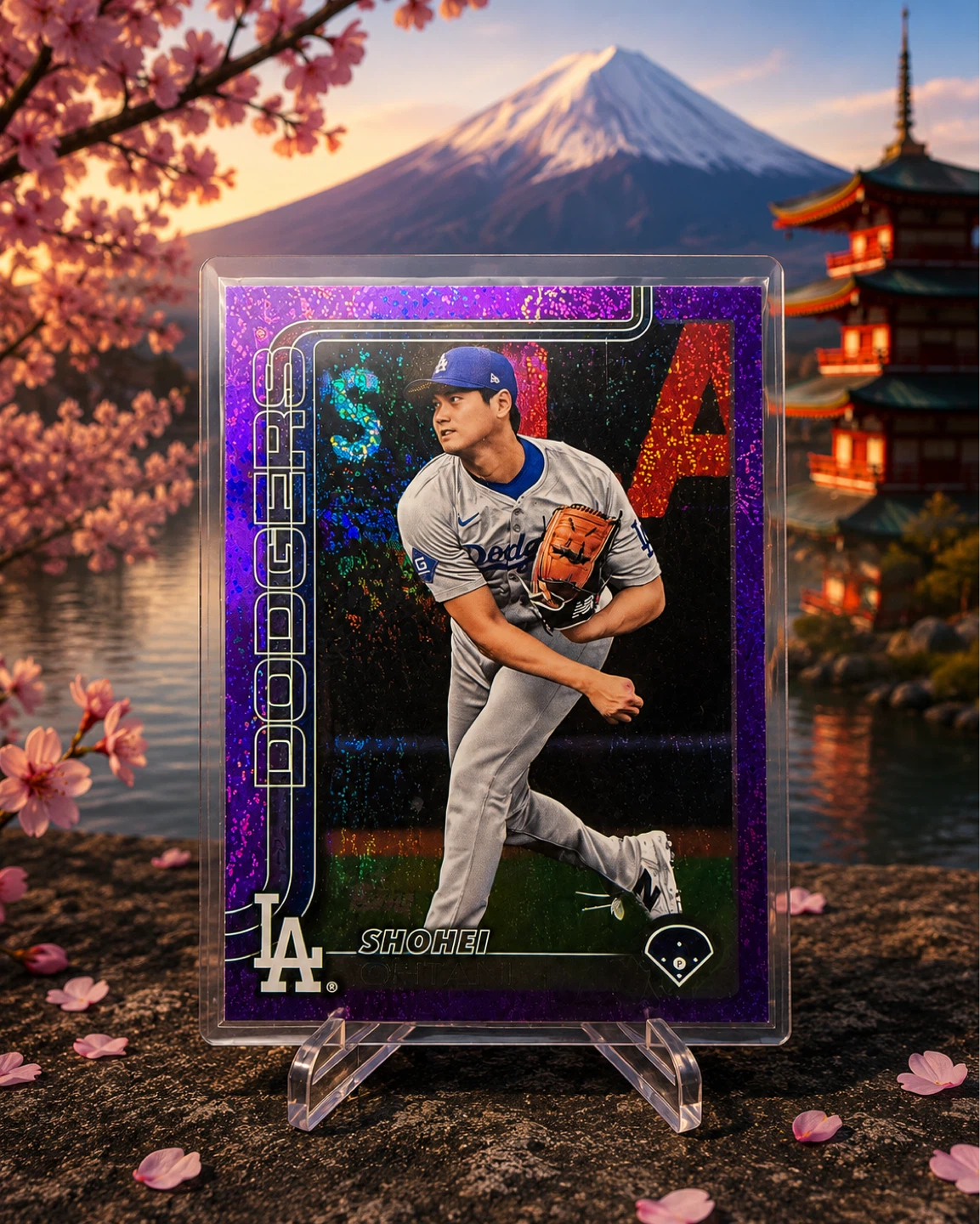 85/250 Shohei Ohtani 2025 Topps Series 2 Purple Foil Parallel