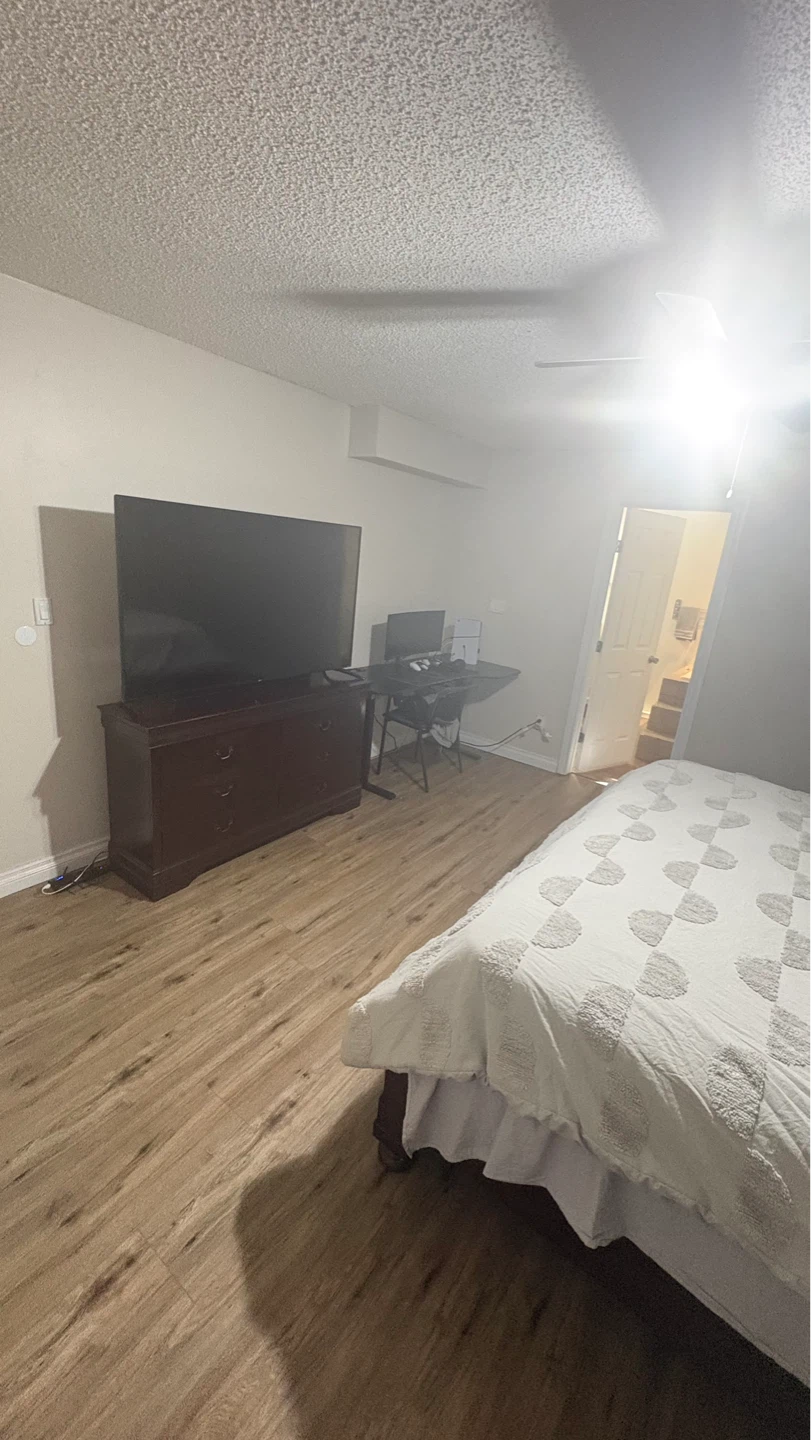 1 bedroom basement with attached bathroom and walking closet - photo 4