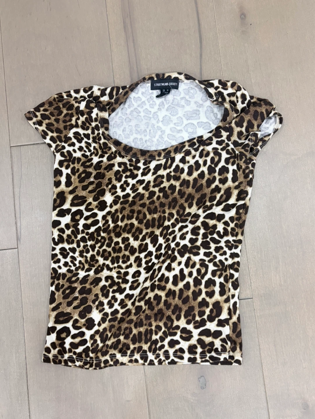 Streetwear Society Leopard Print  Top