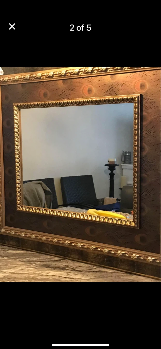 Decorative Wall Mirror with Gold Frame - photo 5