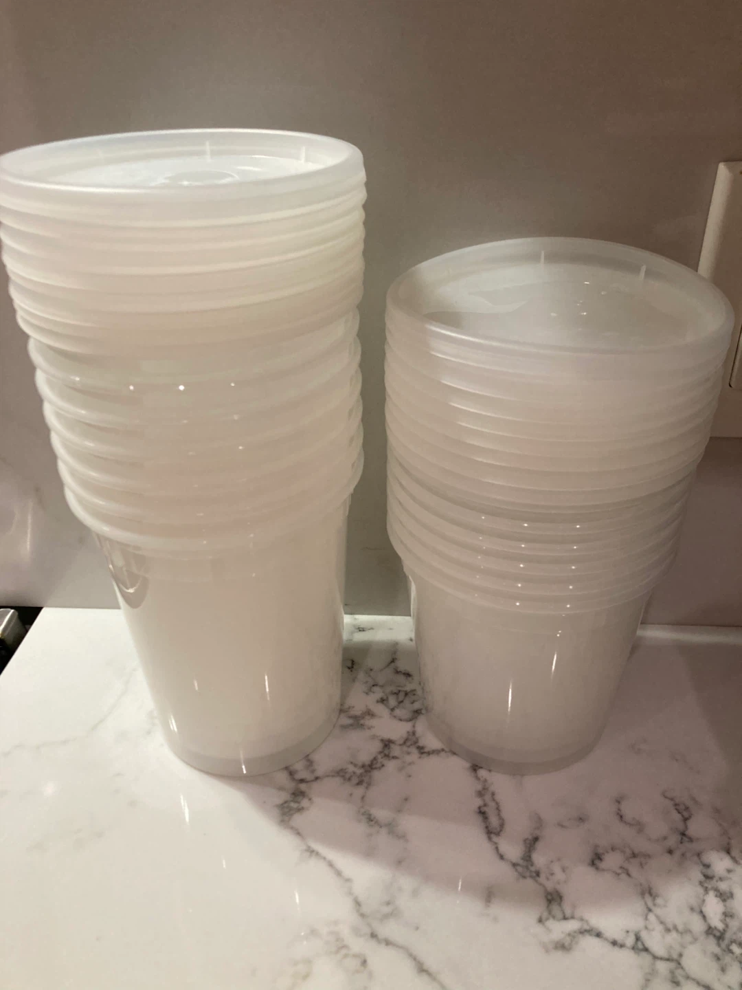 ⚽️clear Plastic takeout containers with Lids
