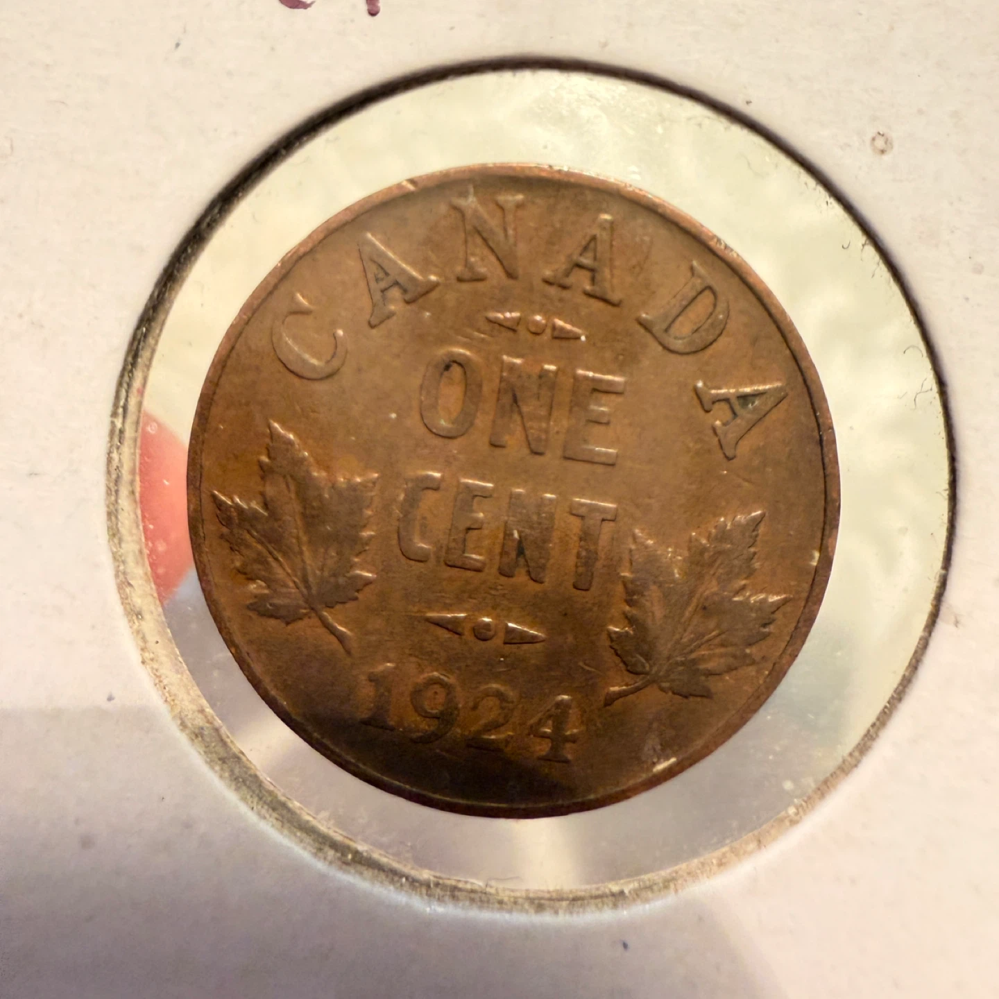 1924 Canada One Cent Coin - Semi Key date ⚽️
