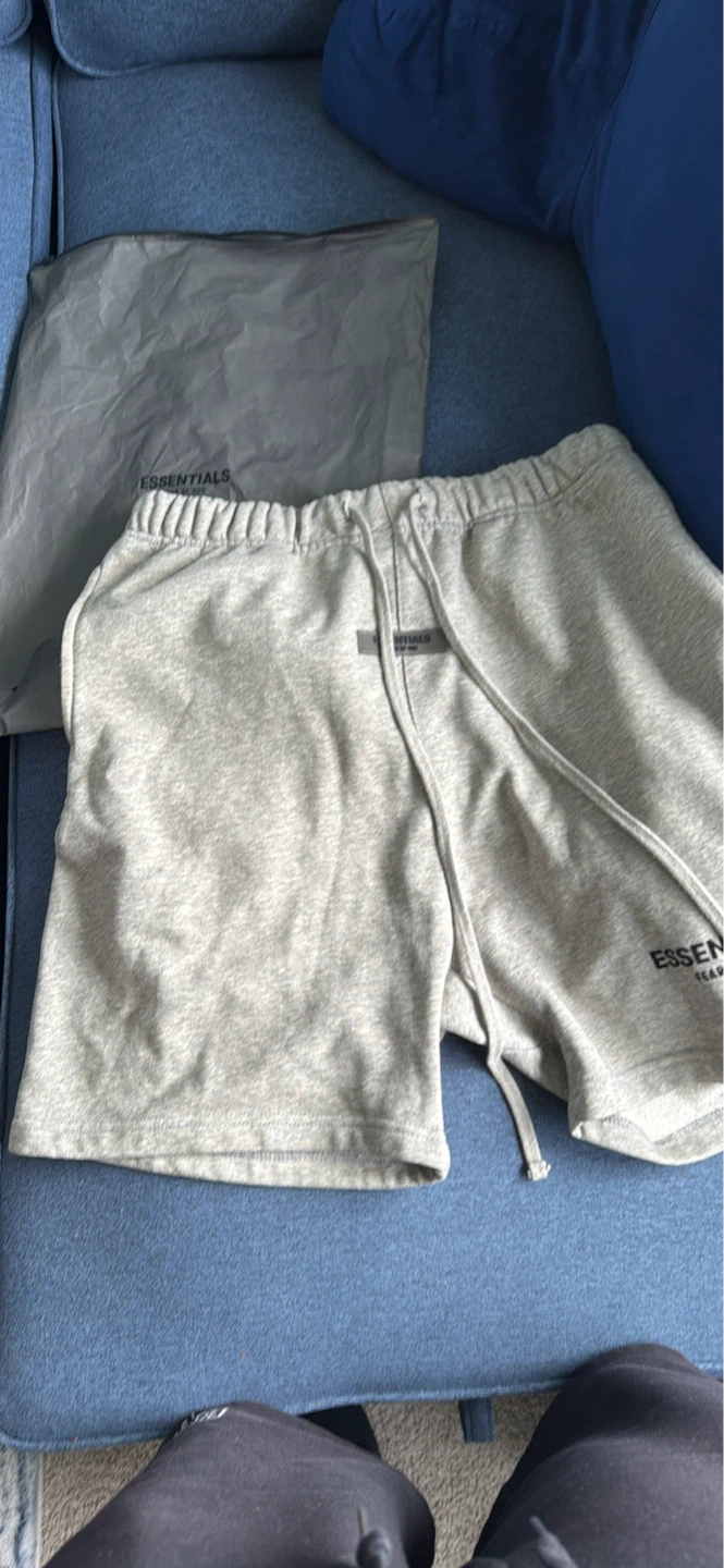 ESSENTIALS Fear of God Grey Sweat Shorts - photo 2