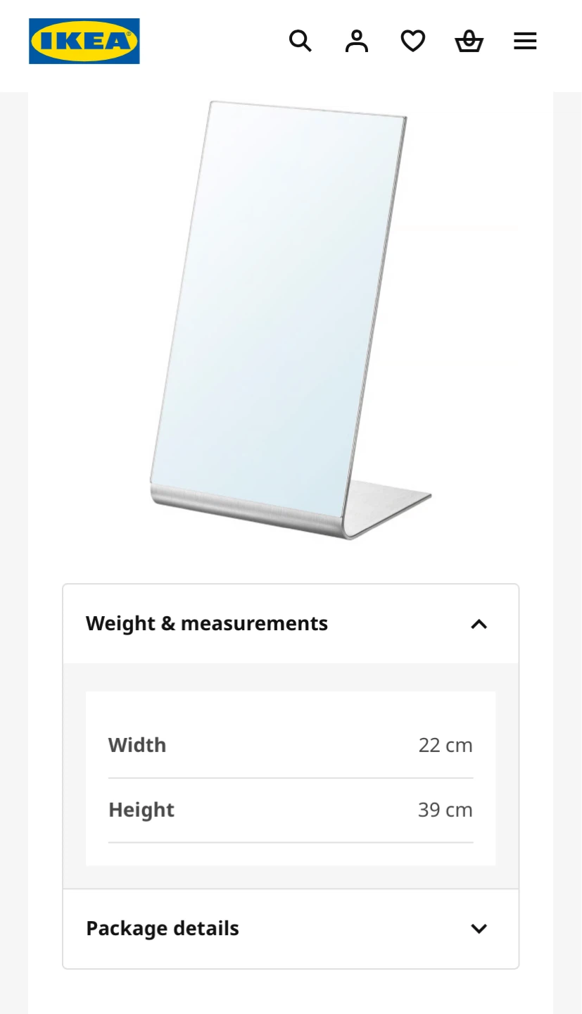 Ikea Tabletop Mirror - photo 2