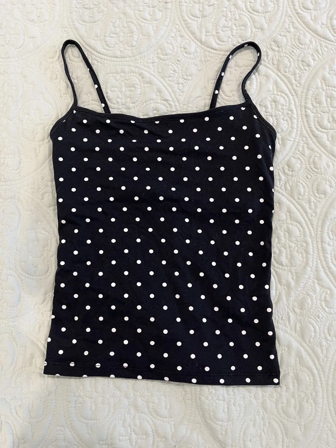 Black and White Polka Dot Camisole