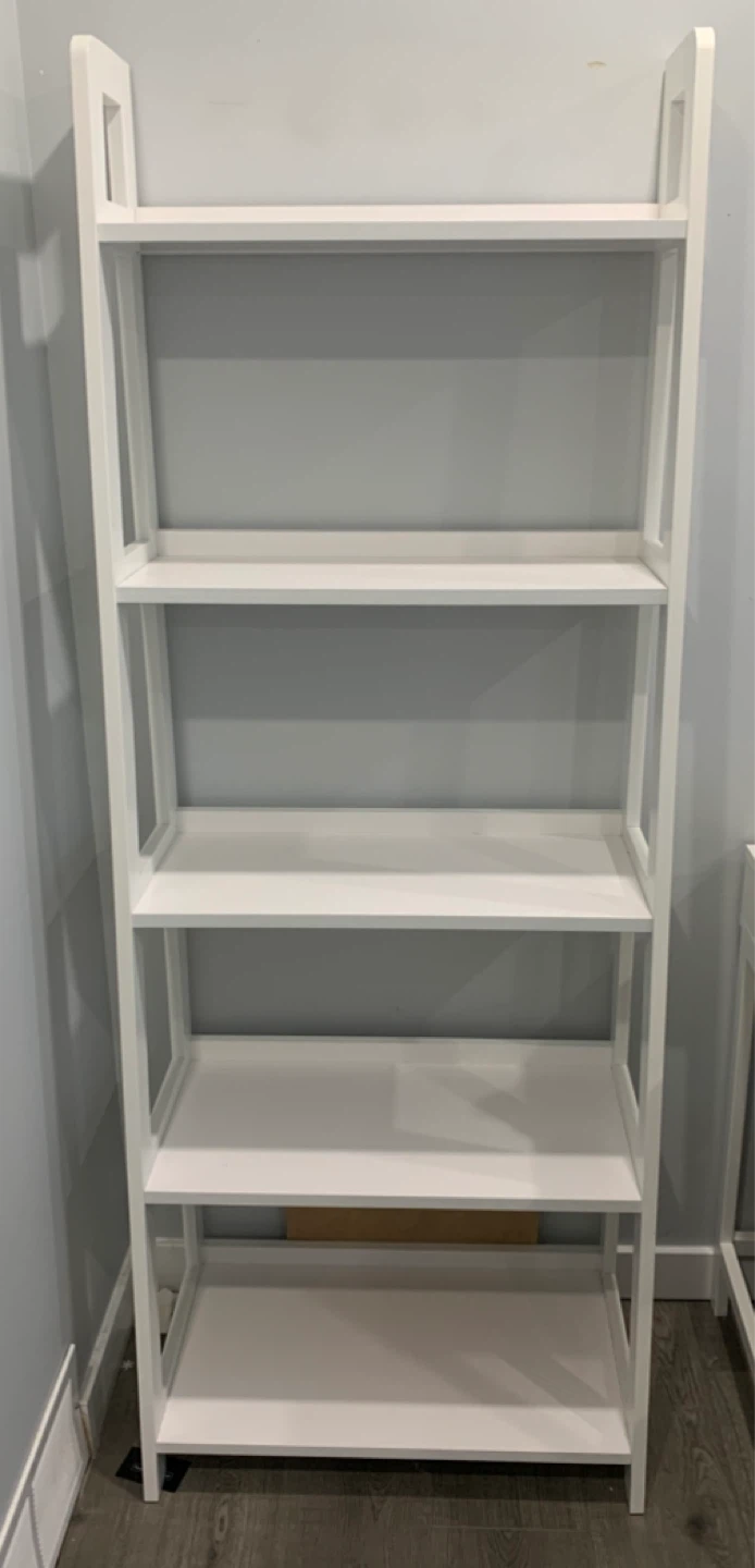 White 5-tier ladder Bookshelf - photo 2