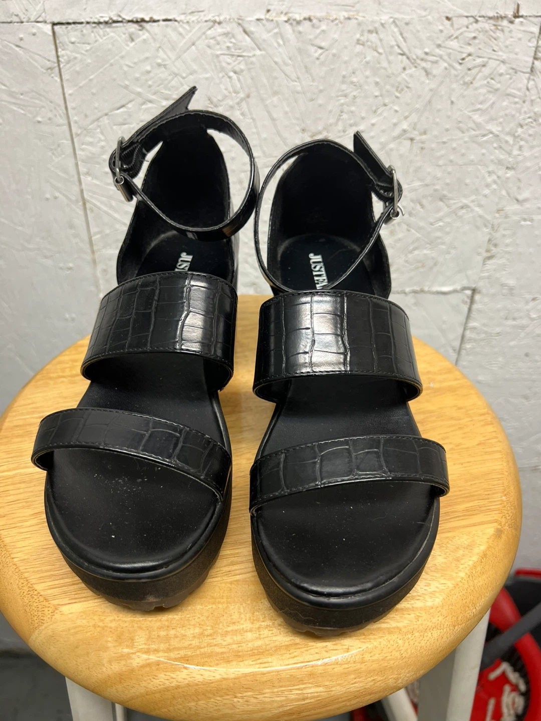 ⚽ Black Platform Sandals - photo 2