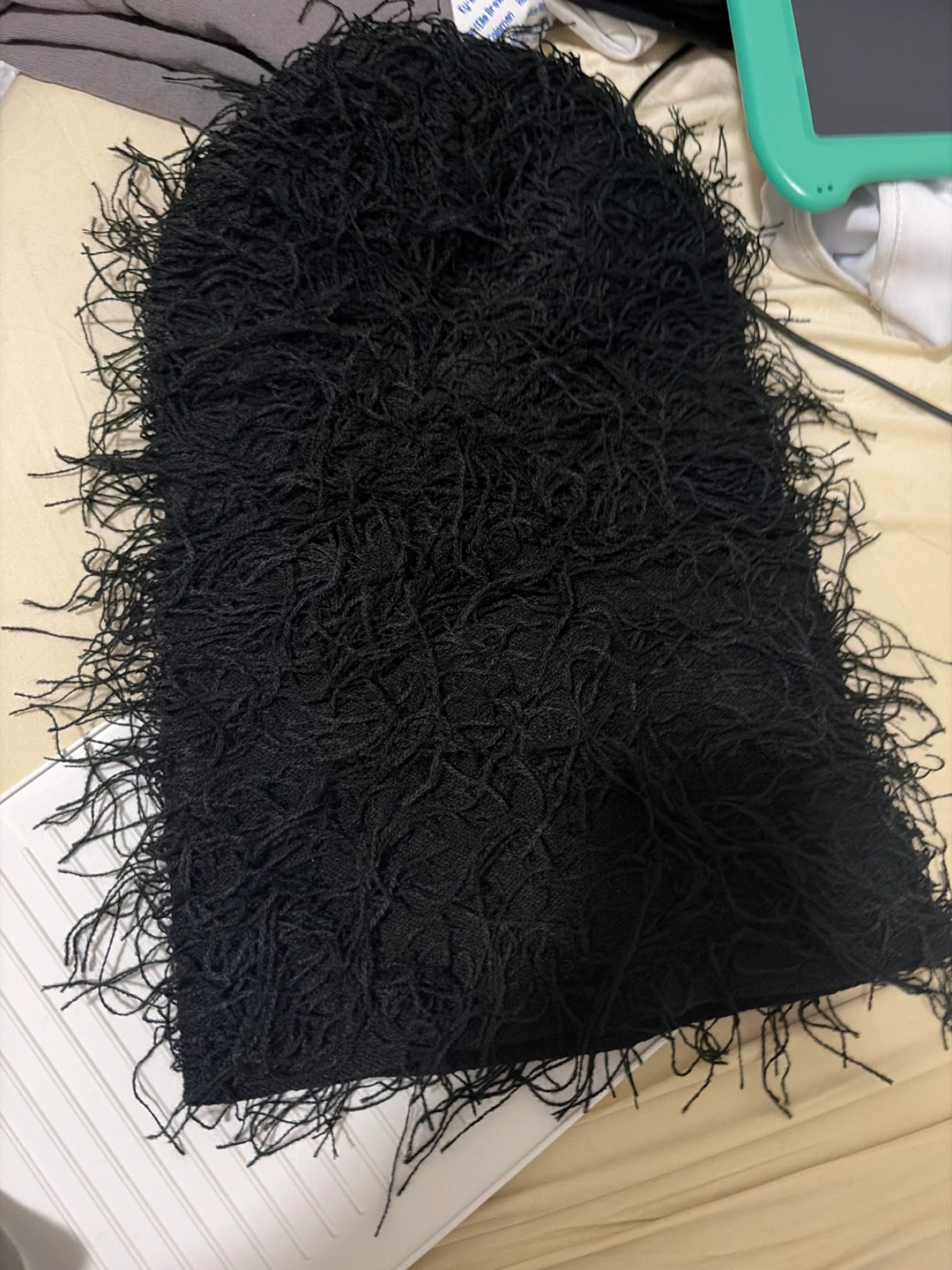 Black Furry Balaclava Ski Mask - photo 2