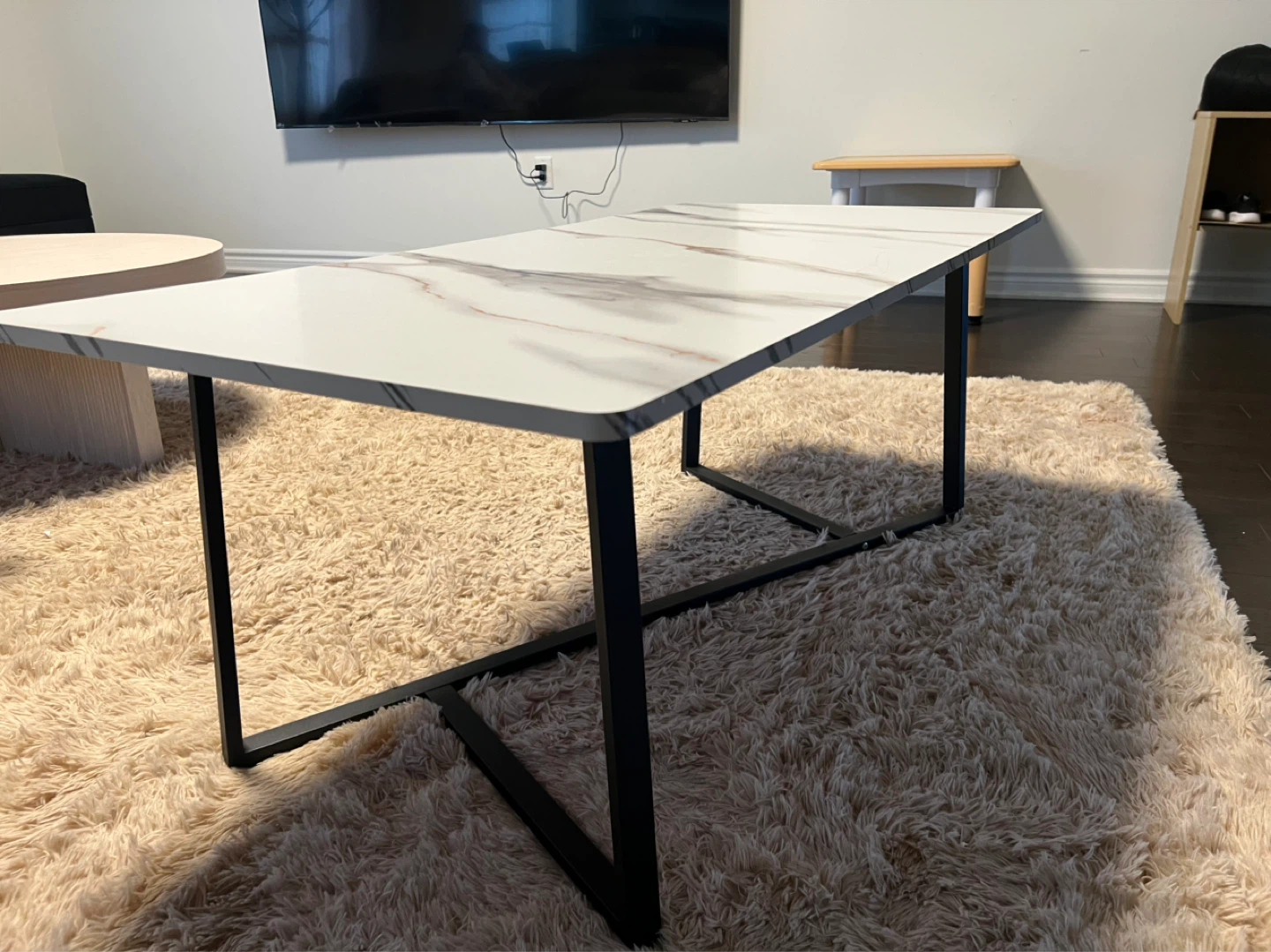 Modern Coffee Table with Marble Top - photo 3
