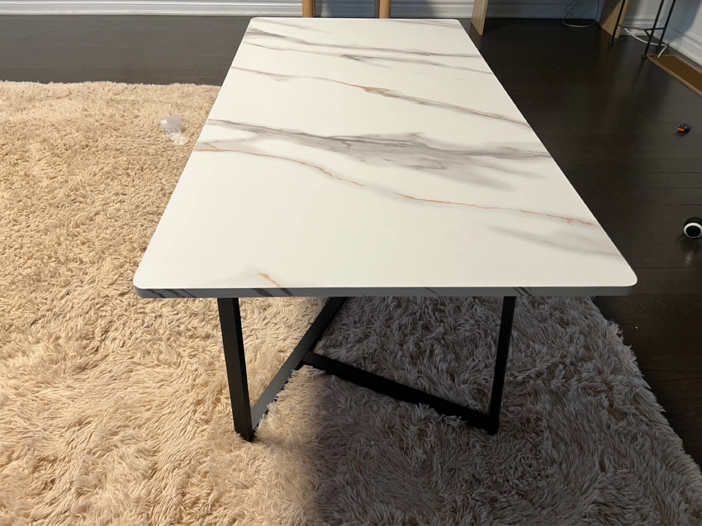Modern Coffee Table with Marble Top - photo 2